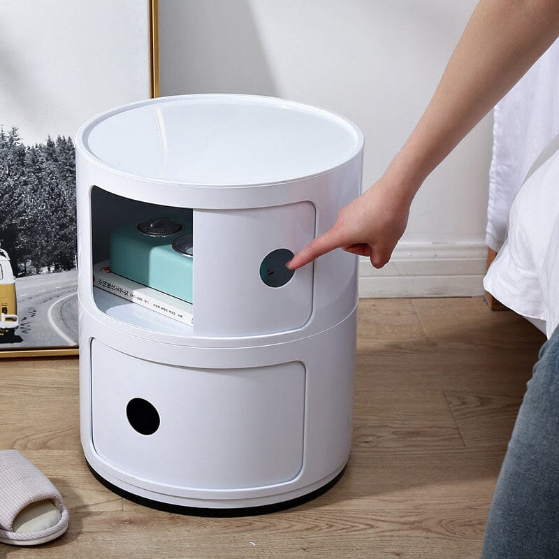 Componibili Round Storage Unit with 2 Drawers