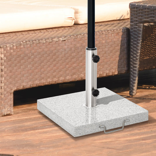 Outsunny 25kg Garden Umbrella Base in Hemp Grey, image 2