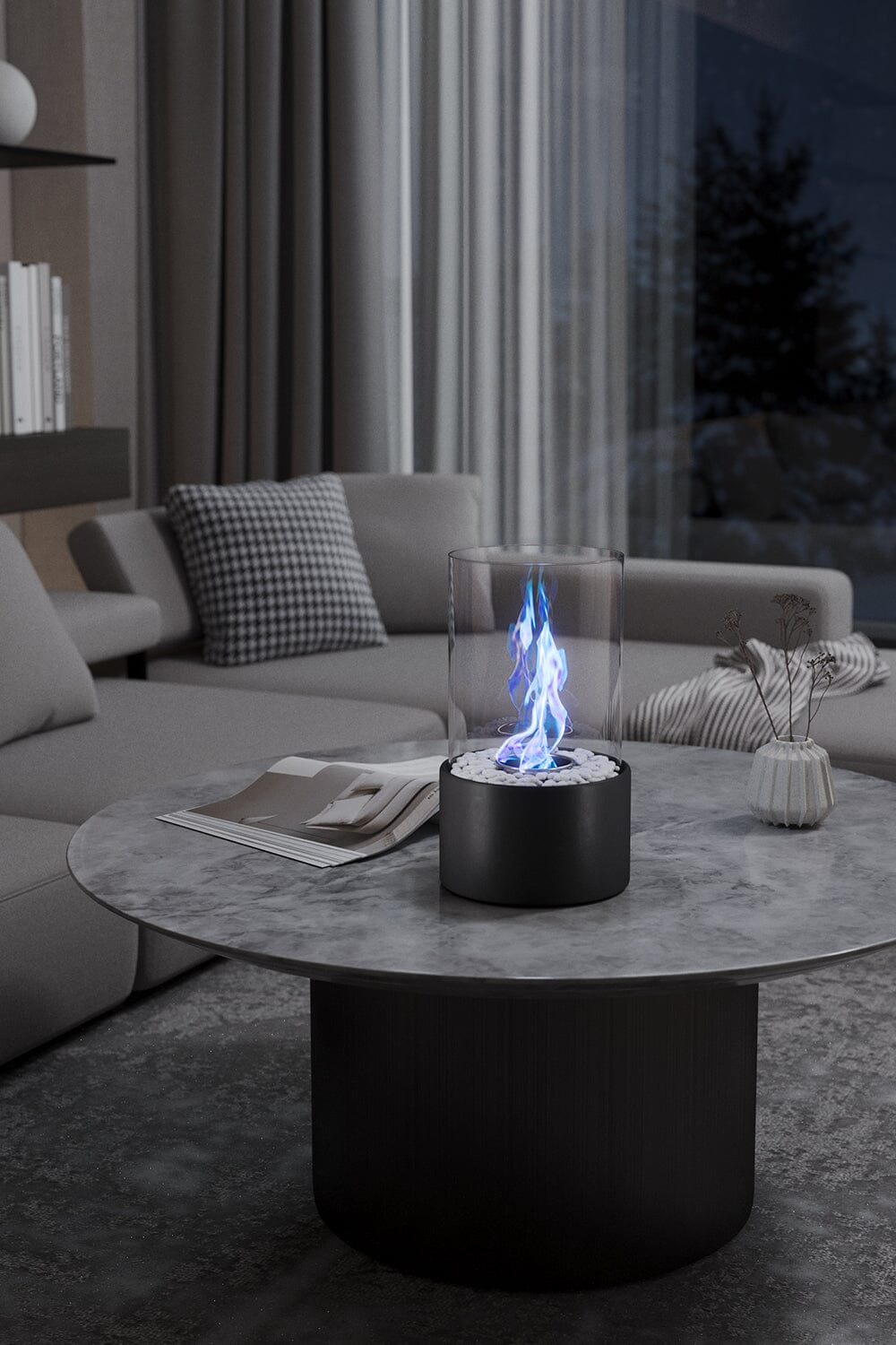 Tabletop Fireplaces Bio Ethanol Fireplace Smokeless Heater for Dancing Flame