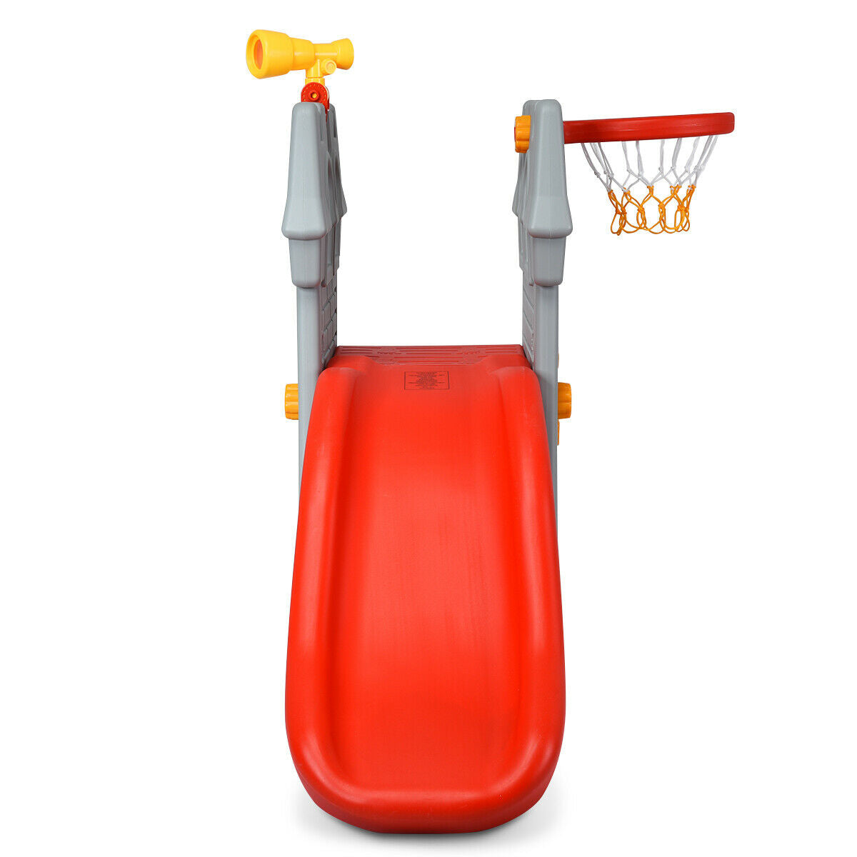 Toddler Climber Castle Slide Set with Basketball Hoop for In / Outdoor