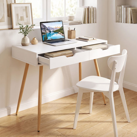 108 cm Computer Desk in White, image 2