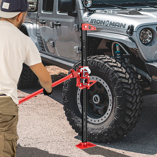 112 cm 3000 kg Capacity Farm Jack for Car Truck-Red