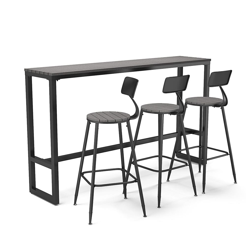 Stół jadalny Garden Grey z metalowymi nogami