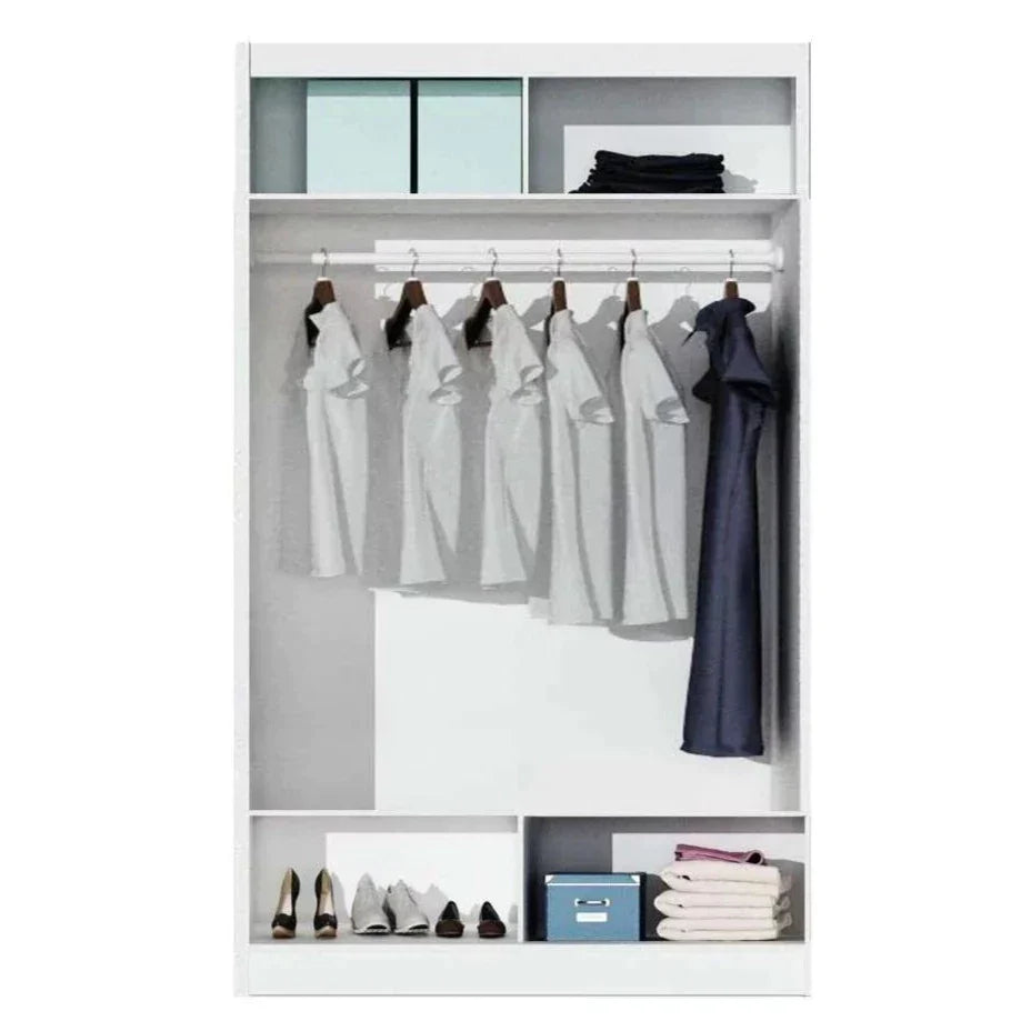 Full Mirrored Black Sliding Wardrobe - 4 Sizes