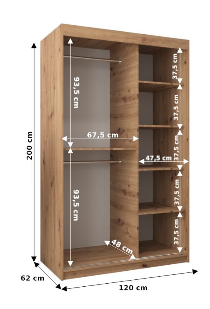 Boliwia Szafa przesuwna 120cm