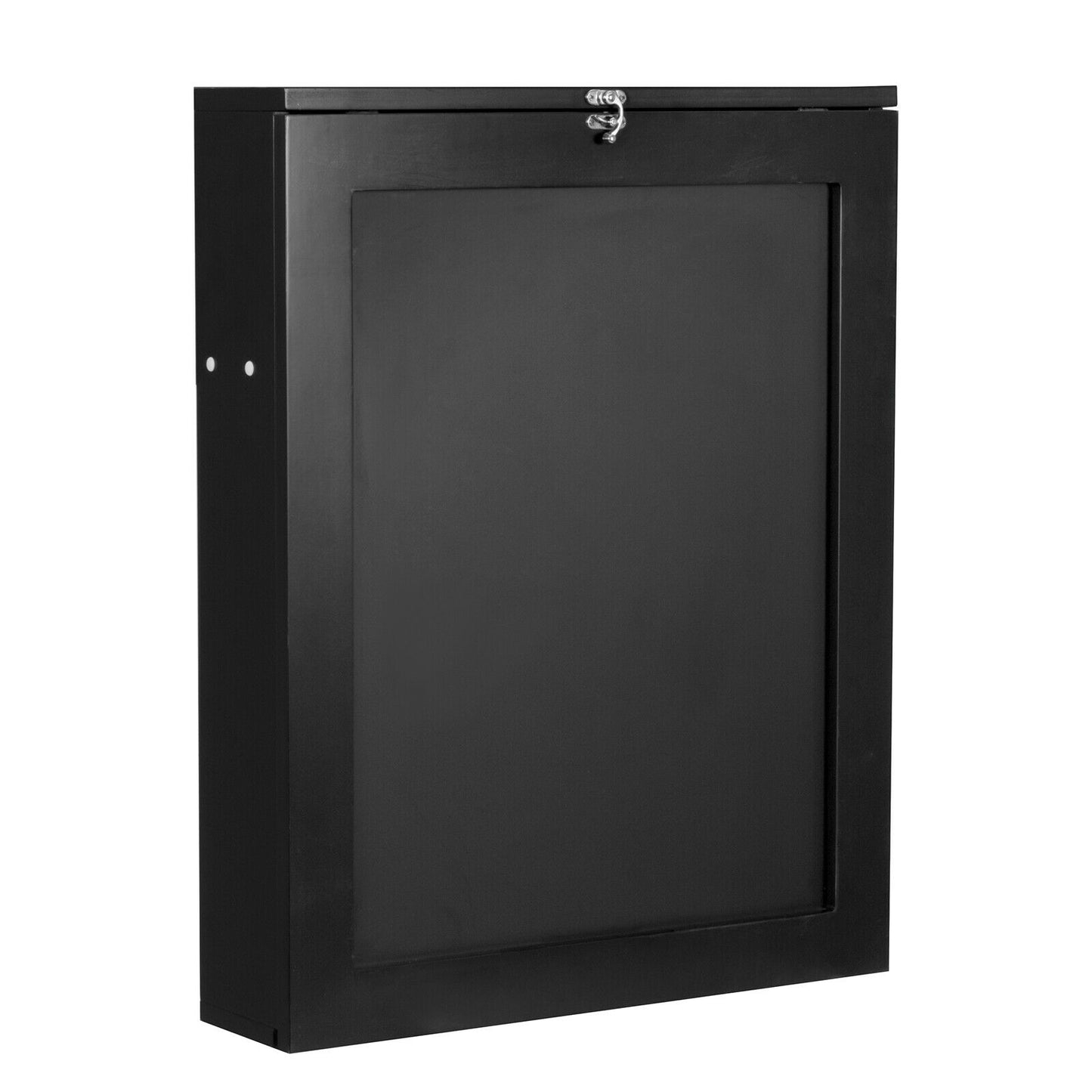 Multi-Function Folding Wall-Mounted Drop-Leaf Table with Chalkboard-Black