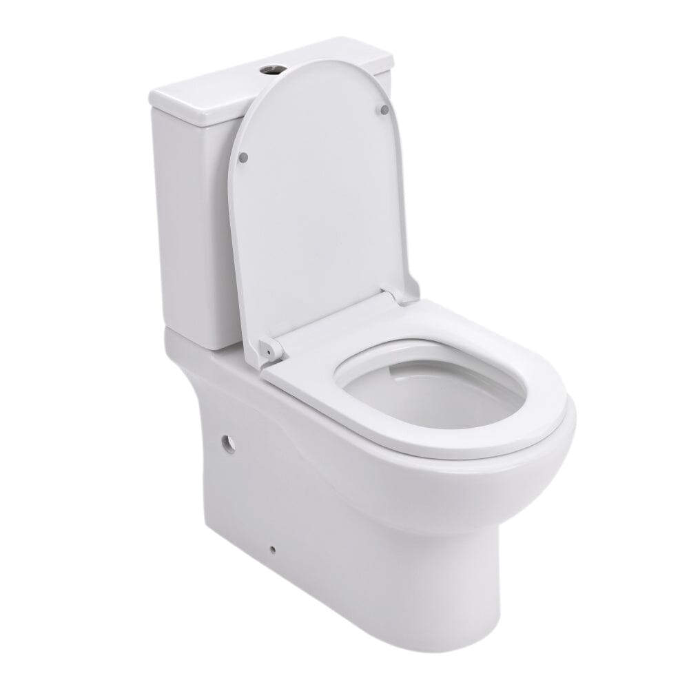 63cm D Comfortable 2-Piece Elongated Toilet with Dual Flush