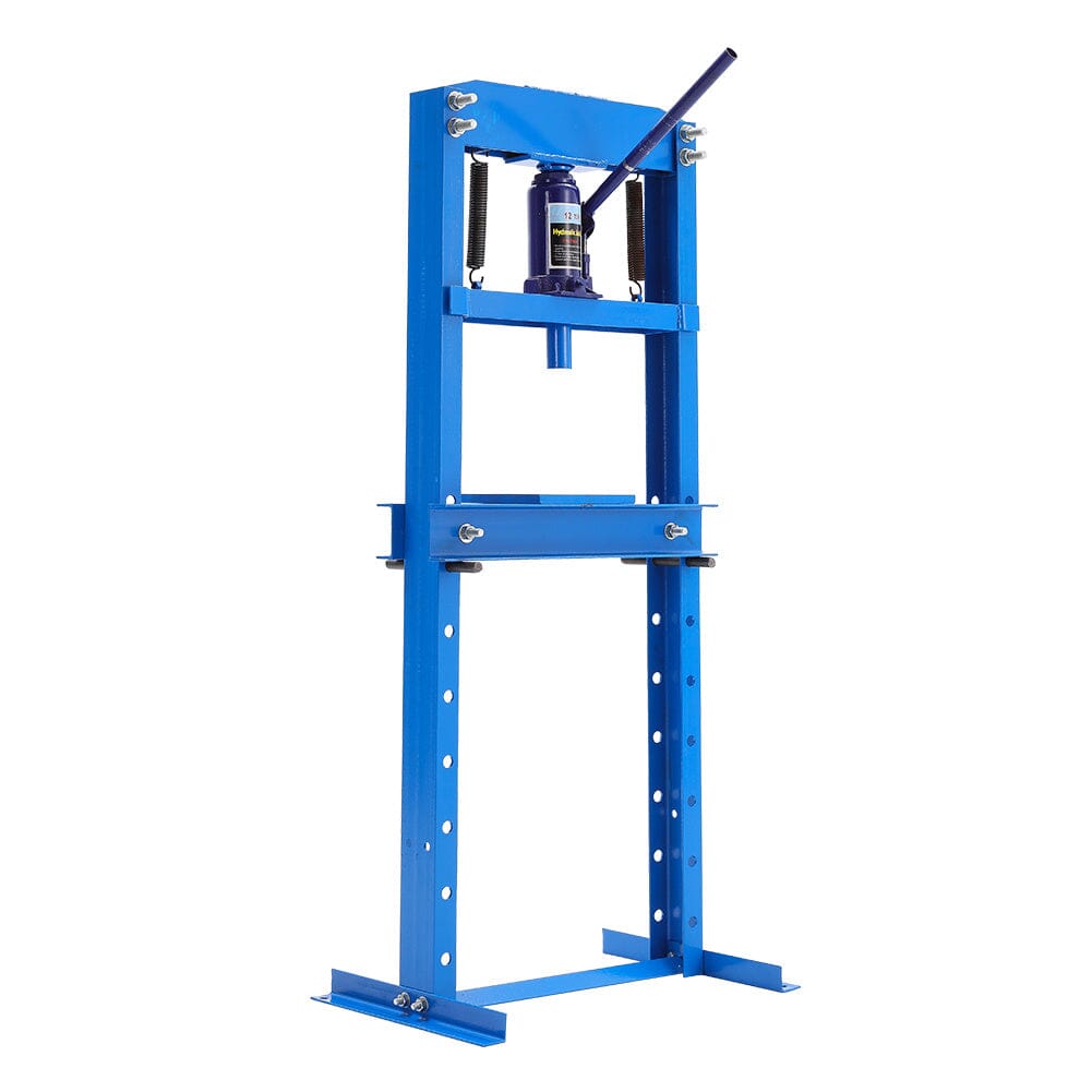 6/12/20Ton Blue Hydraulic Shop Press with Press Plates