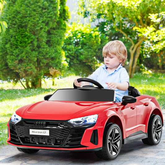 12V Audi Licensed Electric Kids Ride On Car with Remote Control-Red