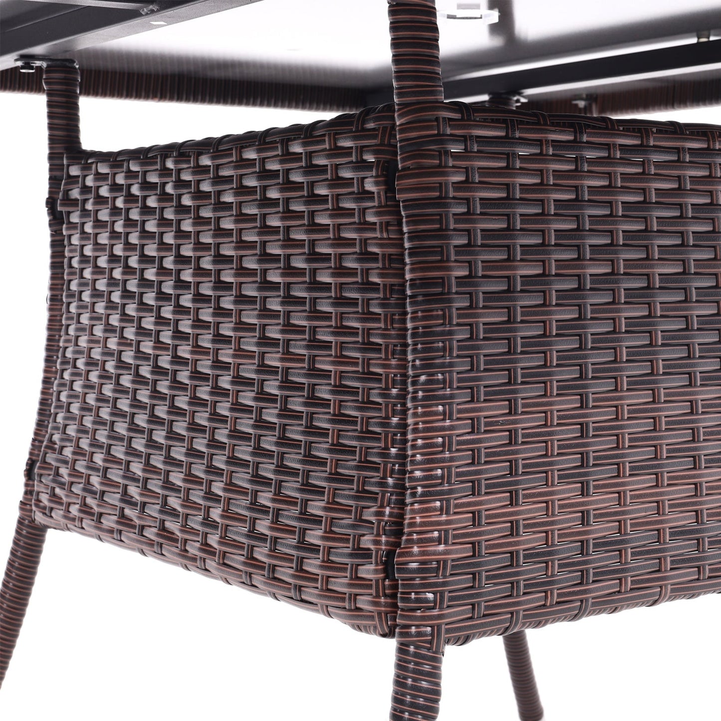 Round/Square Rattan Garden Table & Parasol Hole