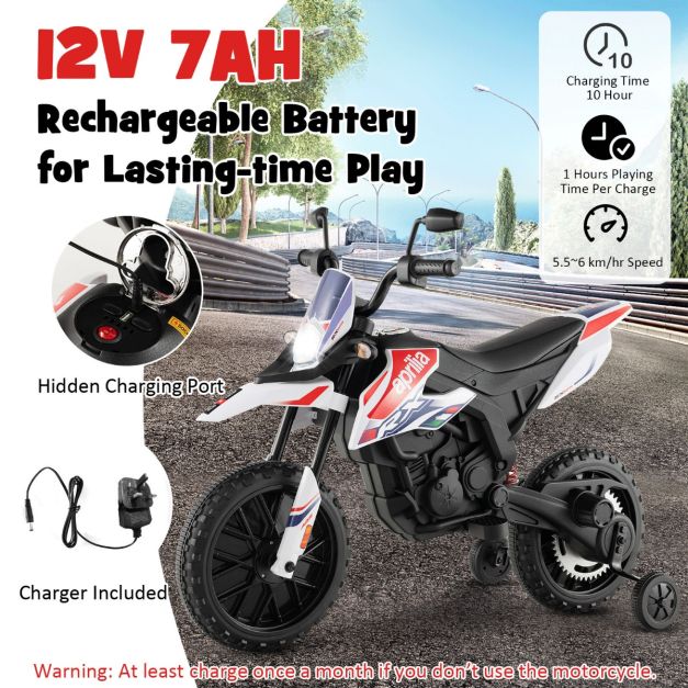 12V akumulatorowy motor dla malucha z muzyką dla dzieci w wieku 3-8 lat - biały