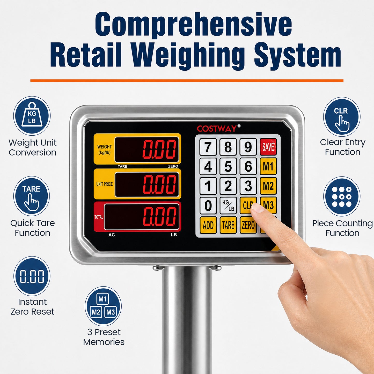 150KG Heavy Duty Digital Folding Platform Scale
