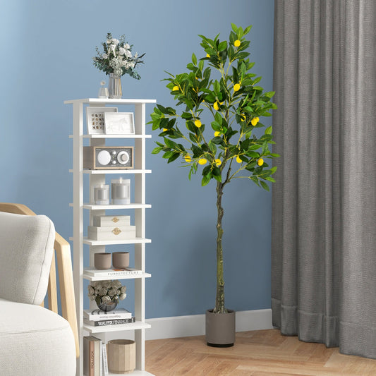 160cm Tall Set of 2 Fake Lemon Plant with Lemon Fruits and Cement Pot