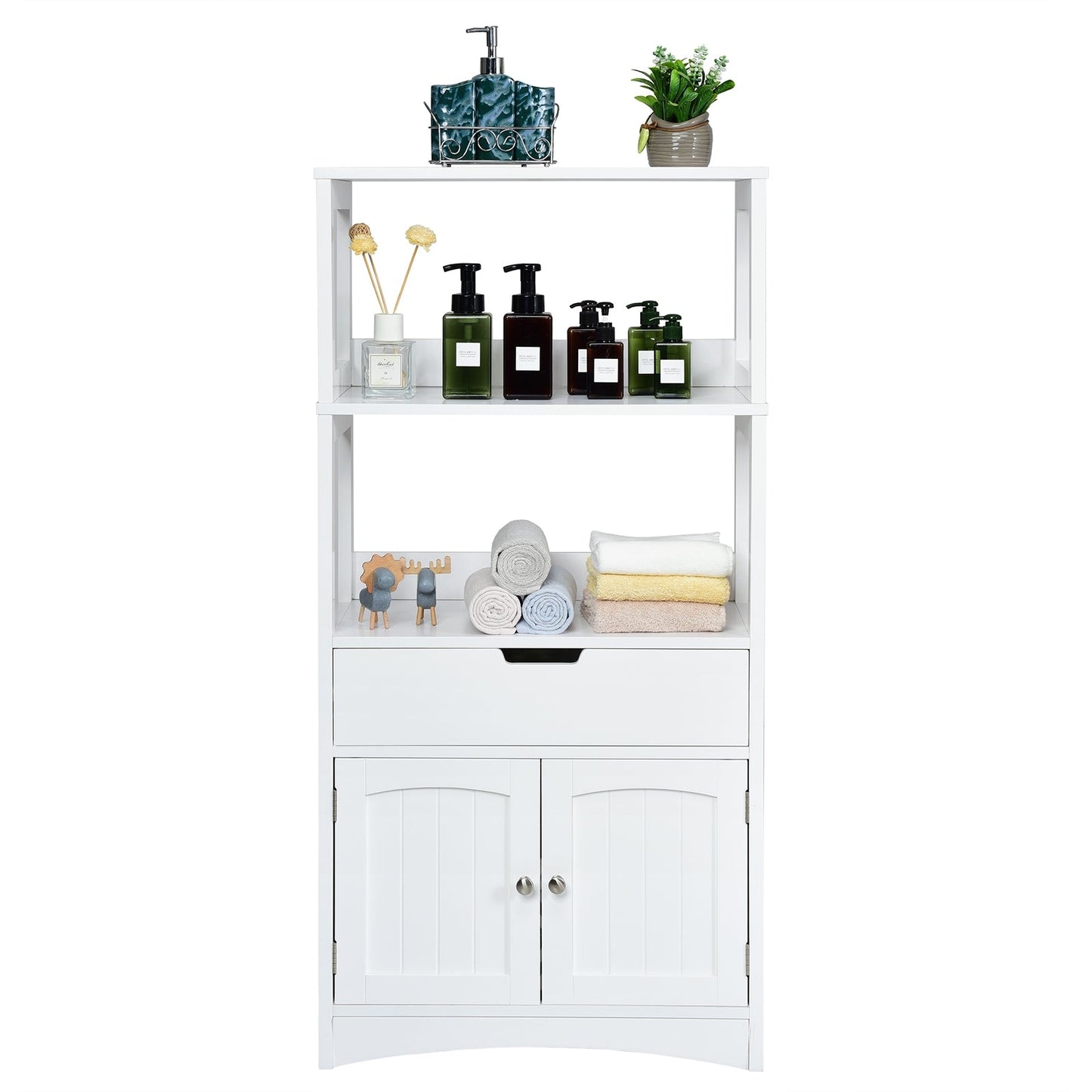 Storage Cabinet Display Shelf with Durable Material for Bathroom