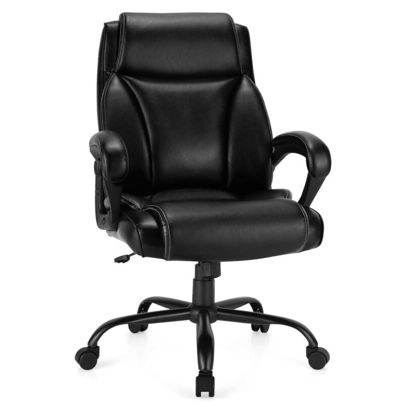 Ergonomic Big & Tall Chair with Rocking Backrest for Home & Office
