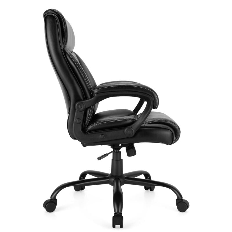 Ergonomic Big & Tall Chair with Rocking Backrest for Home & Office