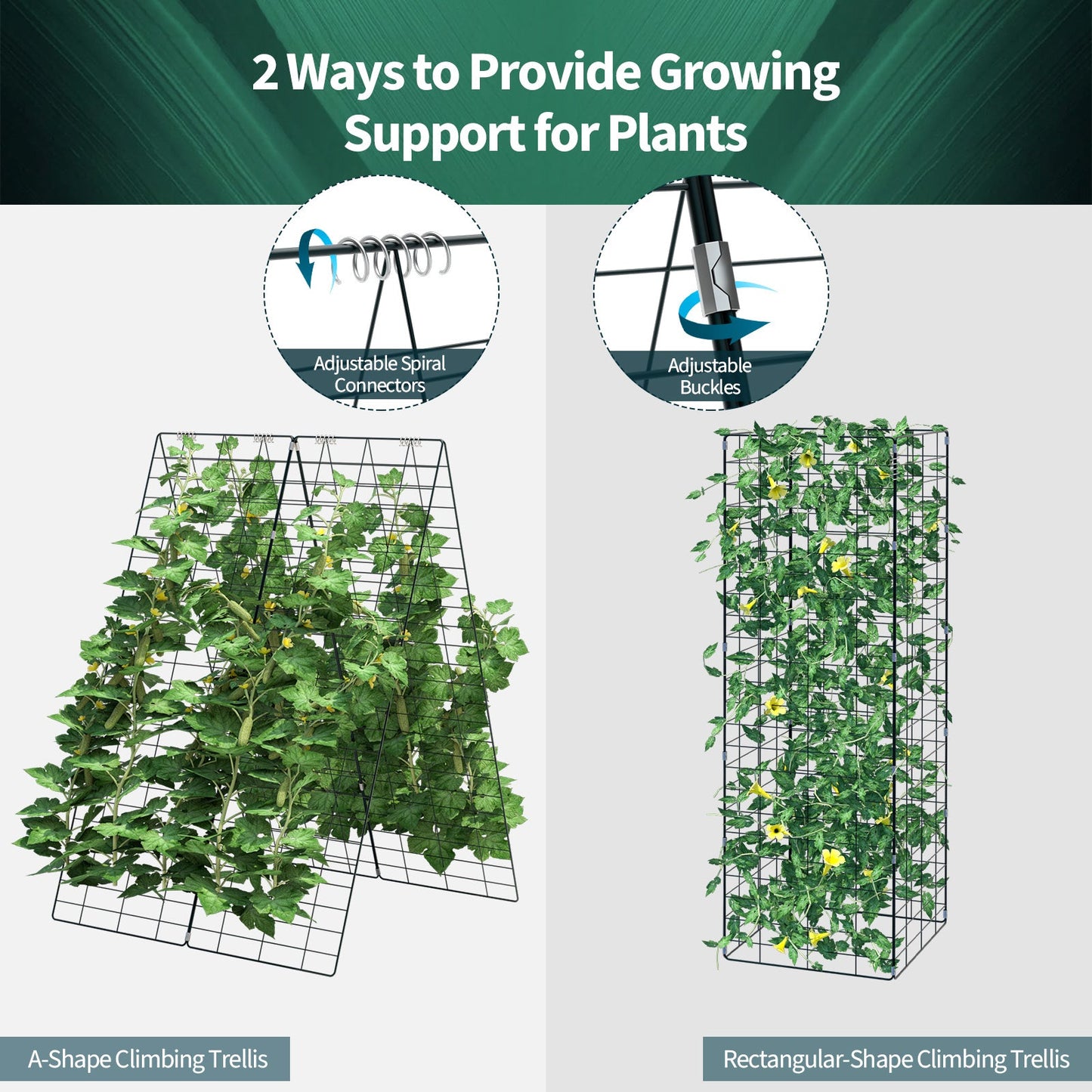 Garden Cucumber Trellis with Twist Tie for Climbing Plants