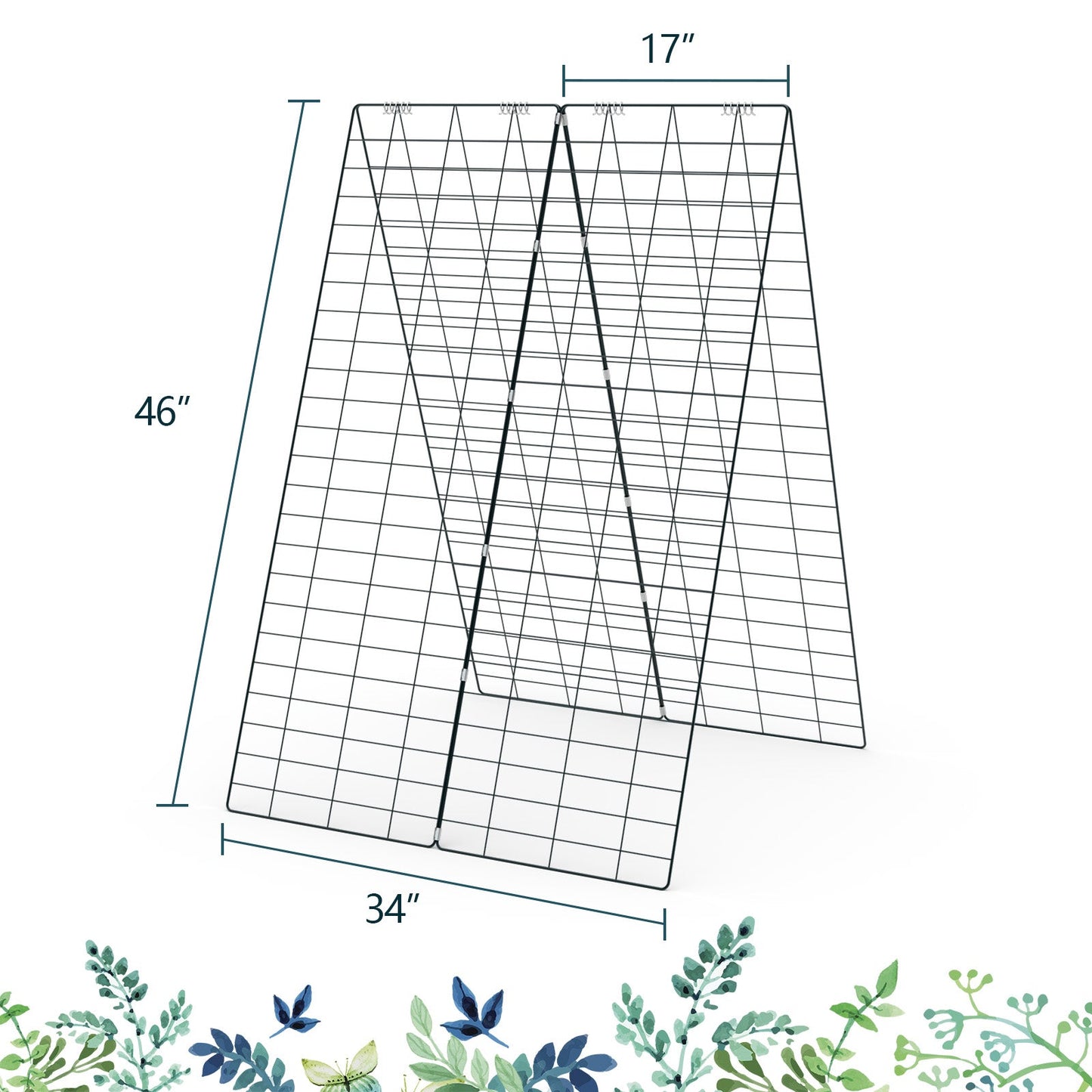 Garden Cucumber Trellis with Twist Tie for Climbing Plants