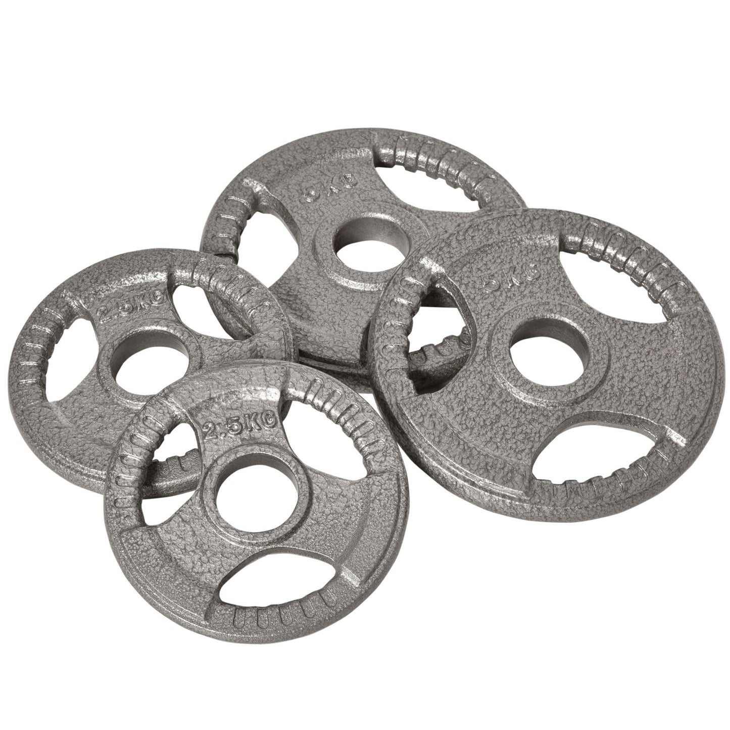 Zestaw 4 talerzy ciężarków HOMCOM do uchwytu hantli o otworze 2"/5 cm, 15 kg talerzy ciężarków sztangi 2 x 5 kg, 2 x 2,5 kg