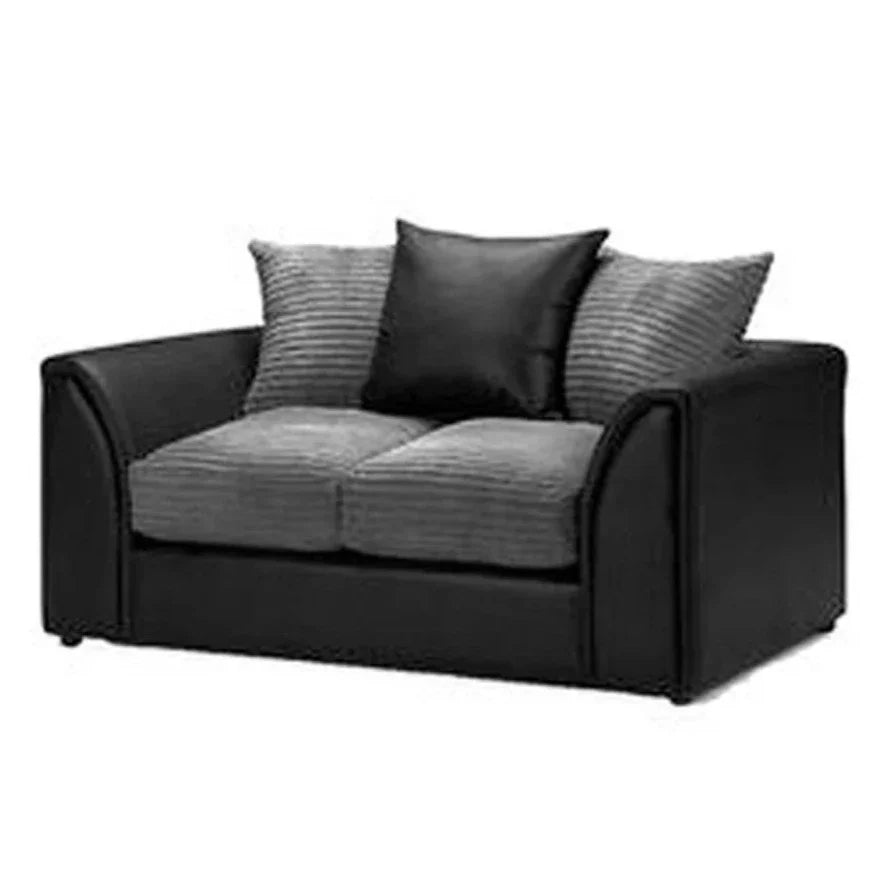 Sofa dwuosobowa Benson - czarno-szara