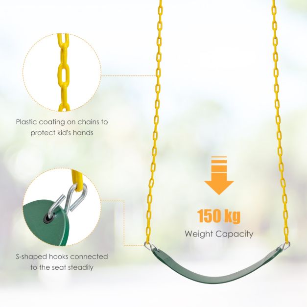 Kids Double Swing Set for Garden Playground