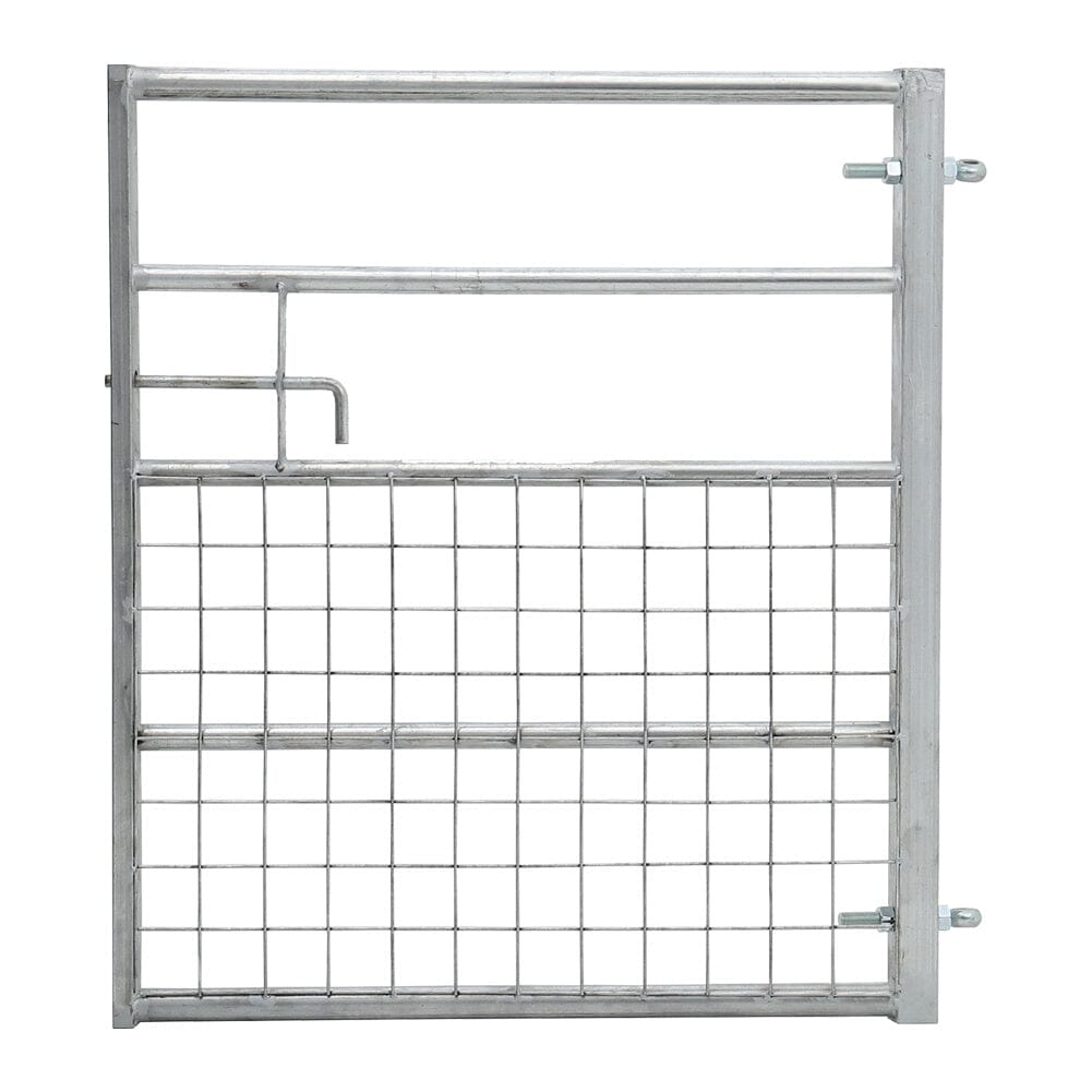 Durable Half Mesh Galvanized Metal Field Gate