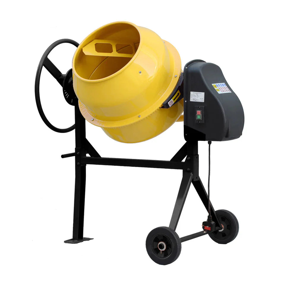 140L Electric Portable Cement Concrete Mixer with Wheels