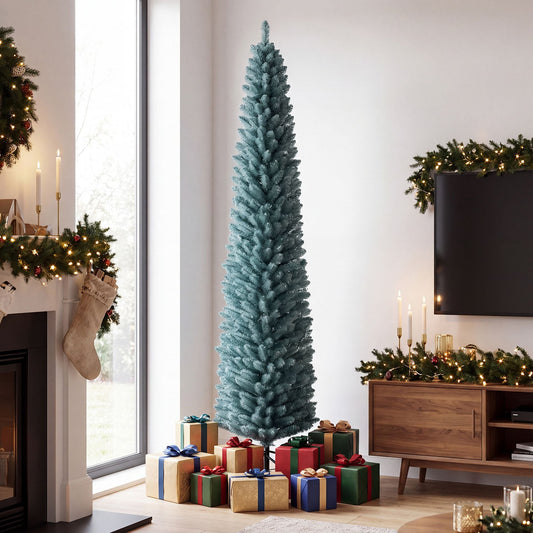 2.1M Artificial Pencil Christmas Tree with 418 Full Branch Tips