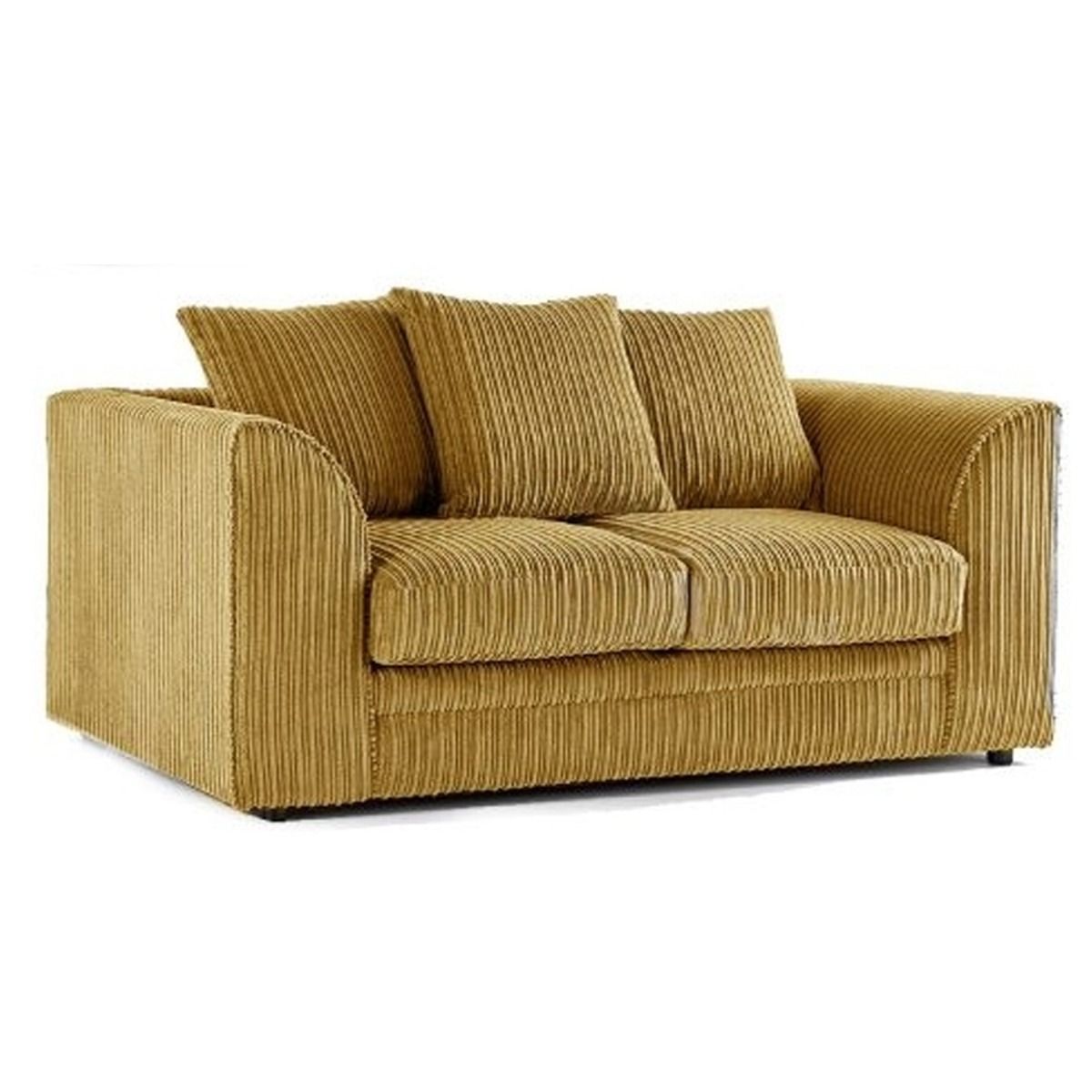 Kolorowa sofa 3-osobowa Oxford Jumbo Cord Scatter back Design - różowa i inne kolory