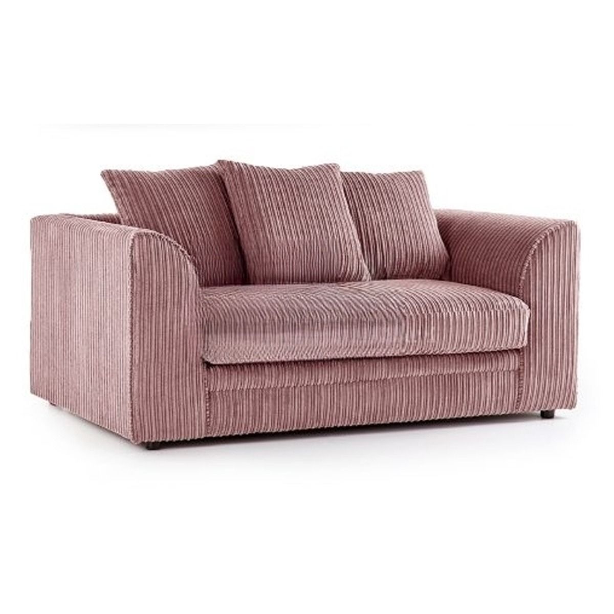 Kolorowa sofa 3-osobowa Oxford Jumbo Cord Scatter back Design - różowa i inne kolory