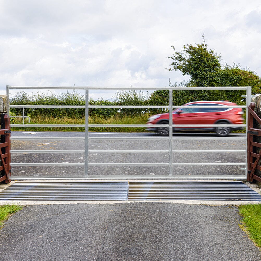 4-12FT Durable Galvanized Metal Field Gate