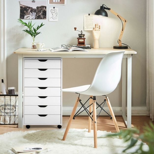 7-Drawer Chest Storage Dresser Floor Cabinet Organizer with Wheels