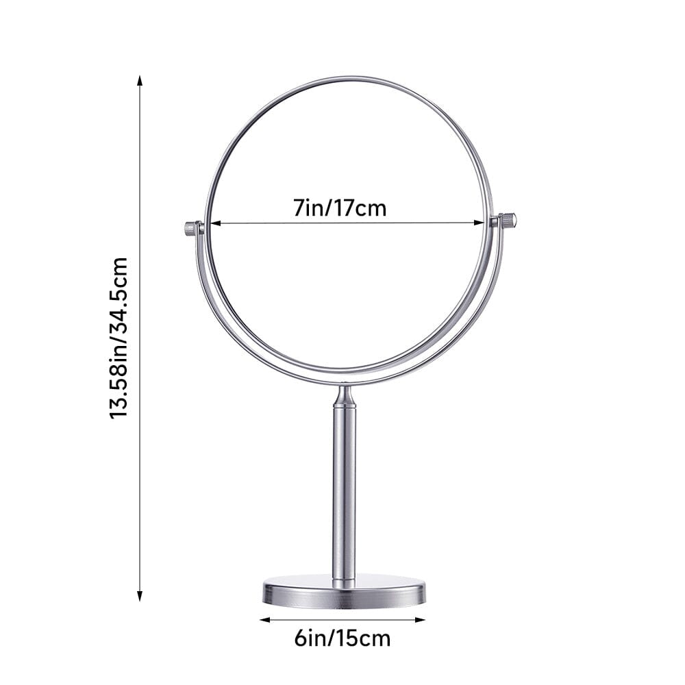 Minimalist Portable Rotating Desktop Mirror Makeup Mirror