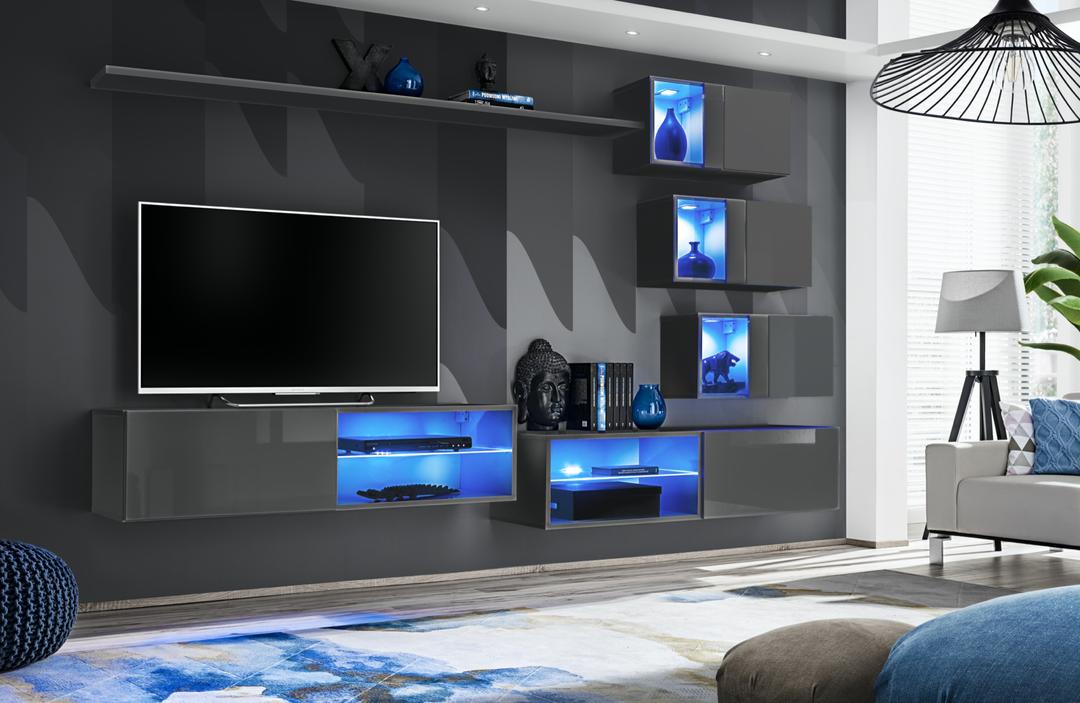 Switch XXIV Wall Entertainment Unit For TVs Up To 49"