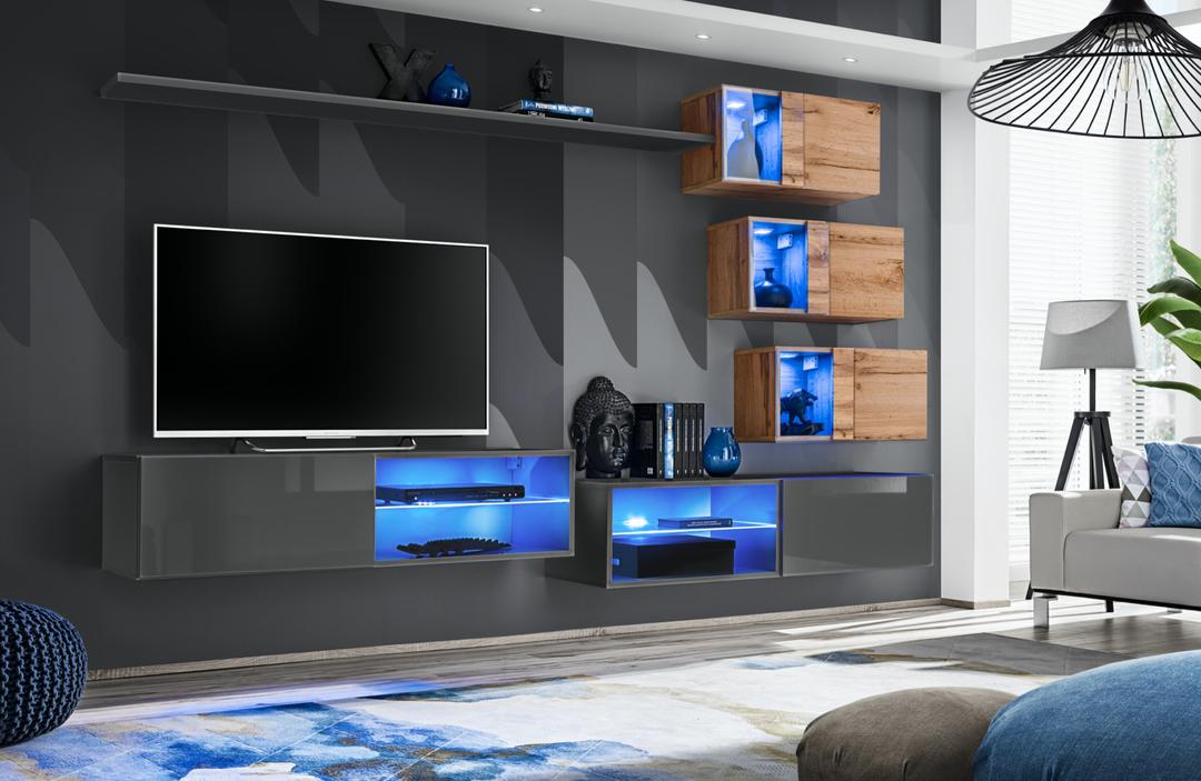 Switch XXIV Wall Entertainment Unit For TVs Up To 49"