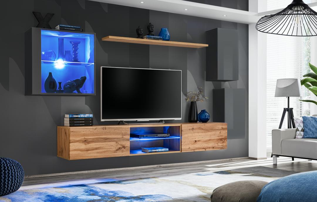 Switch XXIII Wall Entertainment Unit For TVs Up To 75"