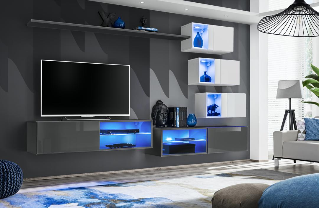 Switch XXIV Wall Entertainment Unit For TVs Up To 49"