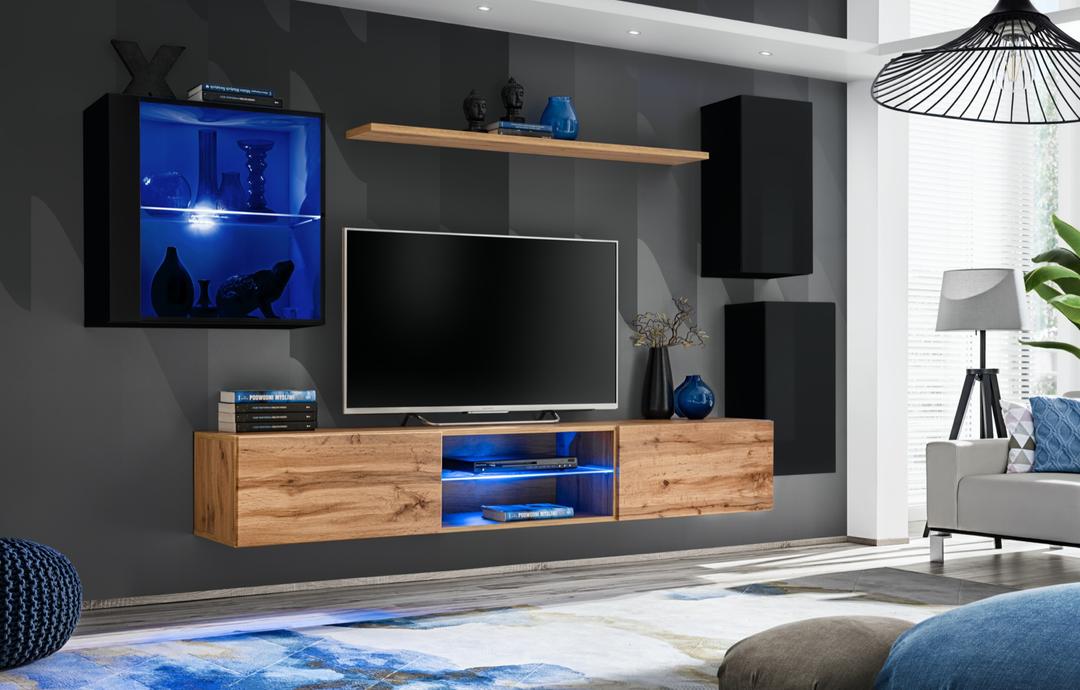 Switch XXIII Wall Entertainment Unit For TVs Up To 75"