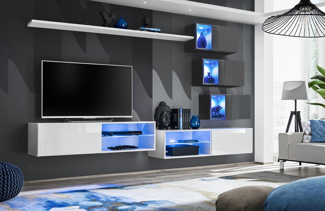 Switch XXIV Wall Entertainment Unit For TVs Up To 49"