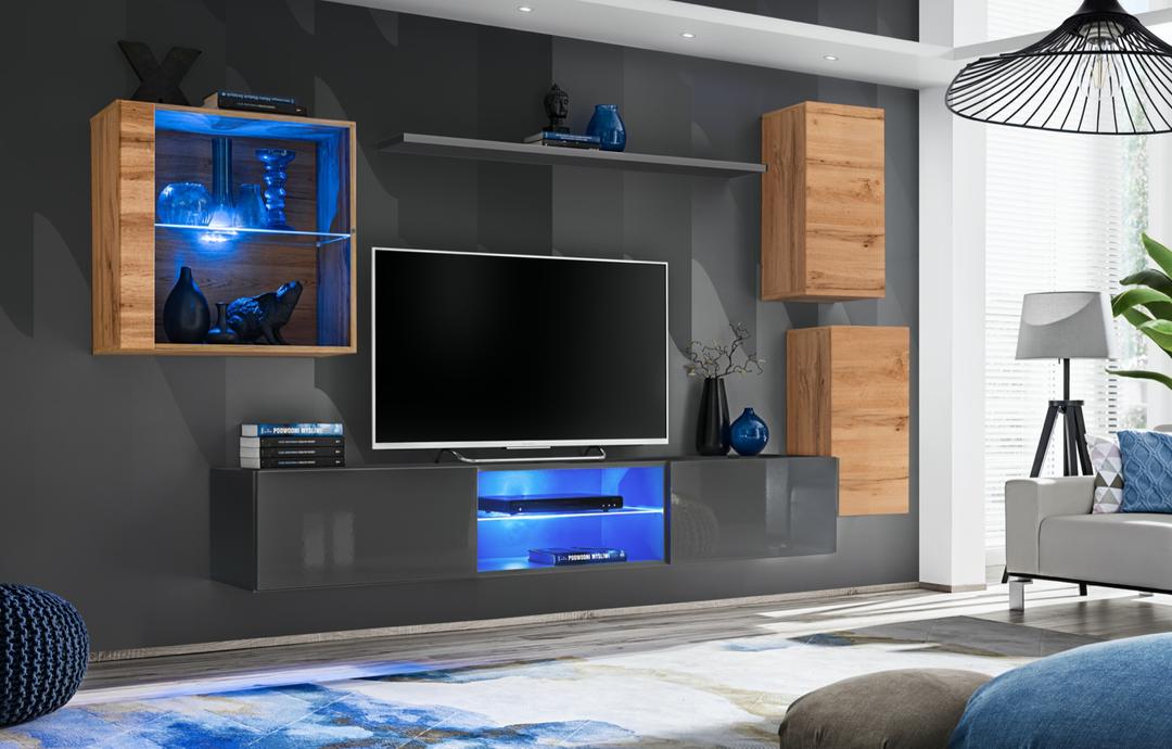 Switch XXIII Wall Entertainment Unit For TVs Up To 75"