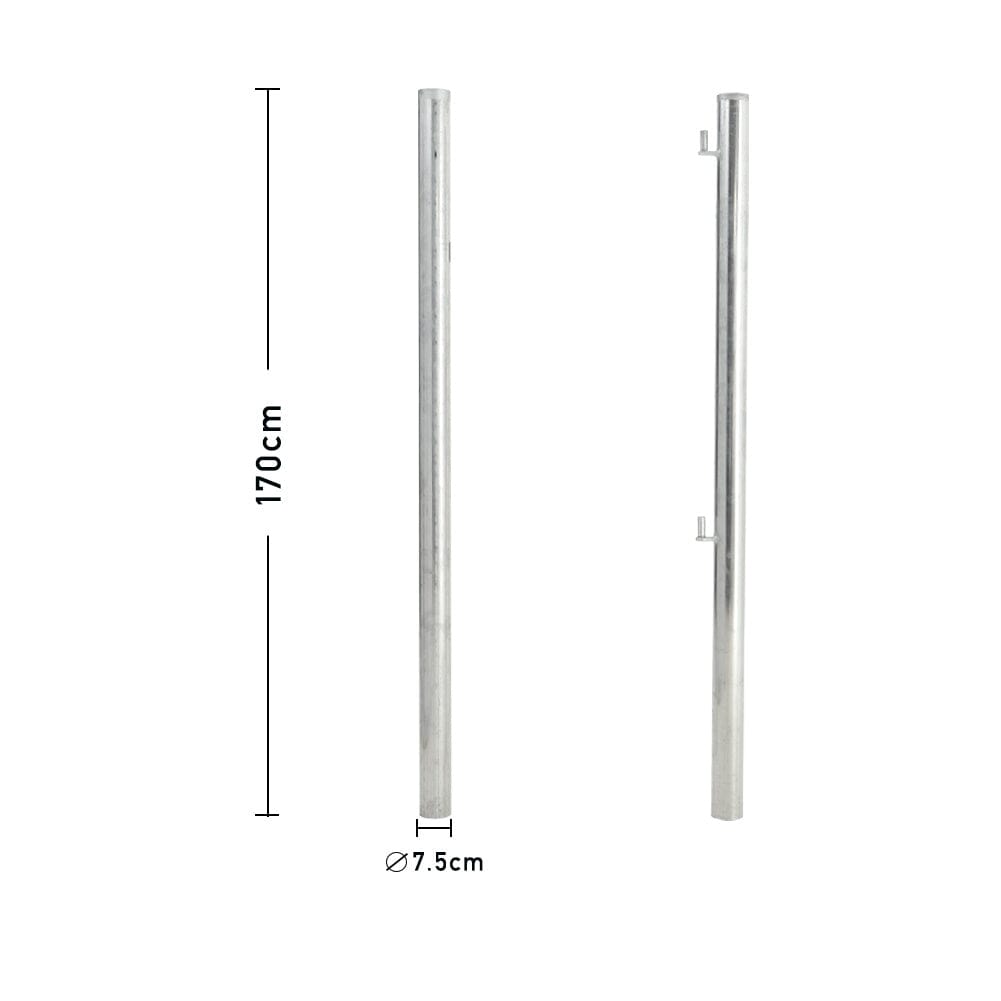 4-12FT Durable Galvanized Metal Field Gate