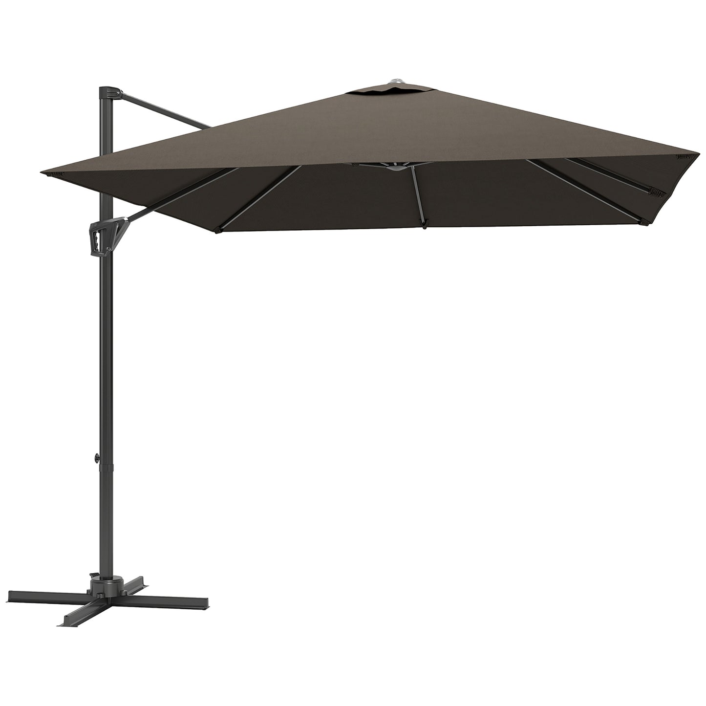 Parasol tarasowy Outsunny Offset Parasol - brązowy
