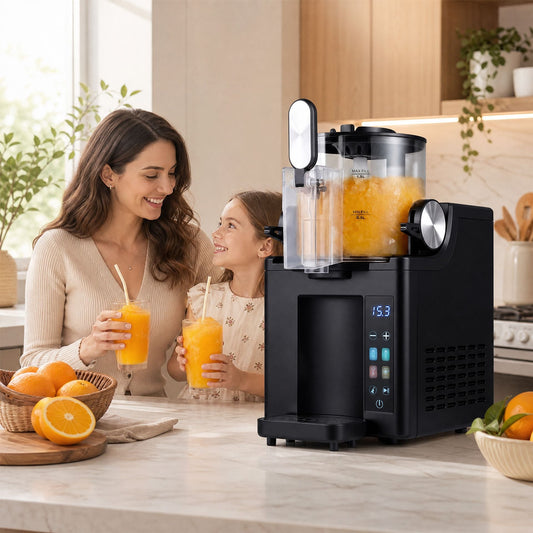 2L Slushie Machine for Home with 4 Presets and LED Display and Auto Cleaning