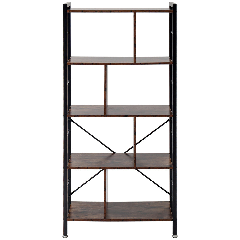 61'' H x 29'' W Steel Bookcase Industrial Bookshelf