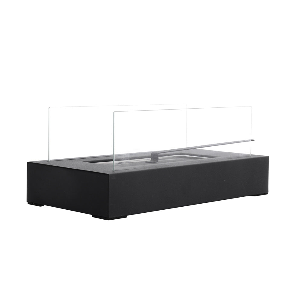 35cm L Table Fireplaces Bio Ethanol Fireplace Tabletop Metal Base Burner Fire