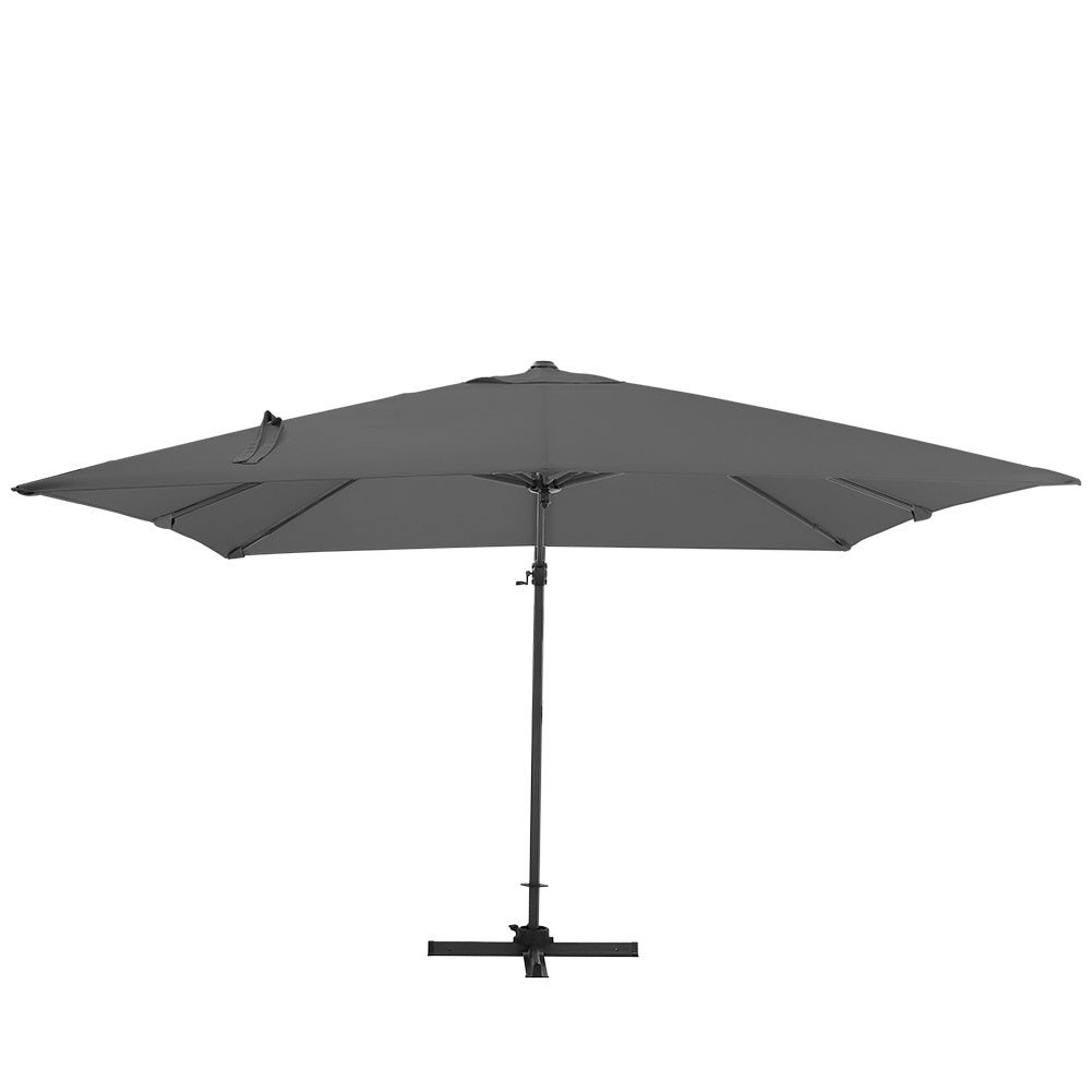 300cm Szeroki Parasol Ogrodowy Zewnętrzny Wiszący Parasol Odporny na UV i Wodoodporny na Patio