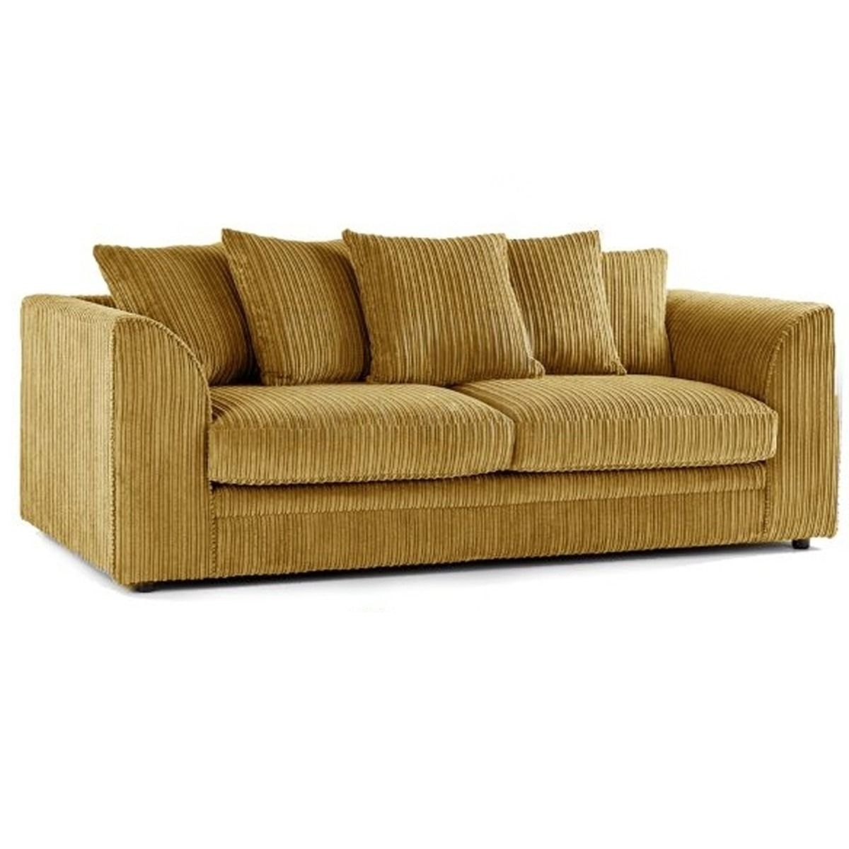 Kolorowa sofa 3-osobowa Oxford Jumbo Cord Scatter back Design - różowa i inne kolory