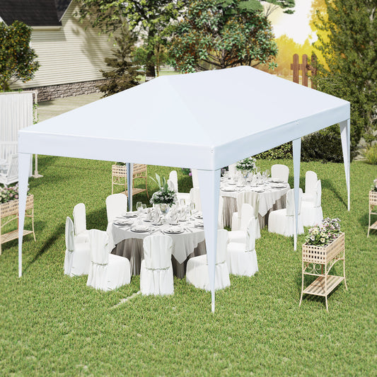 300 x 600 cm Portable Pop up Canopy Tent with Carry Bag-White