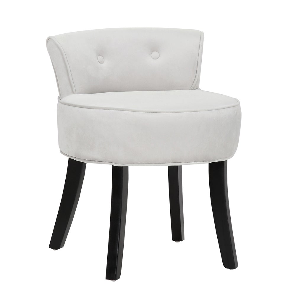 Dressing Stool Table Chair Bedroom Velvet Makeup Grey