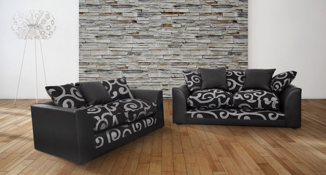 Sofa 3-osobowa z tkaniny Chenille Zina